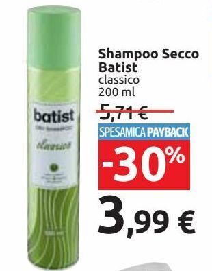 Shampoo secco batist