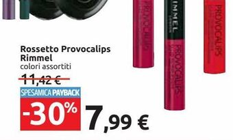 Carrefour Iper Rossetto provocalips rimmel offerta