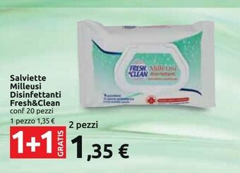Carrefour Iper Salviette milleusi disinfettanti fresh&clean offerta