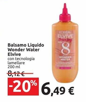 Carrefour Iper Balsamo liquido wonder water elvive offerta
