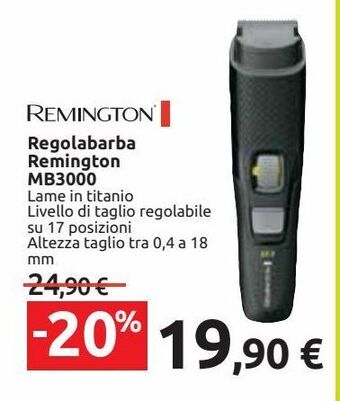 Regolabarba remington mb3000