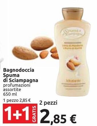 Carrefour Iper Bagnodoccia spuma di sciampagna offerta