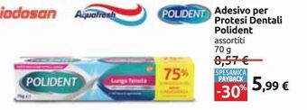 Adesivo per protesi dentali polident