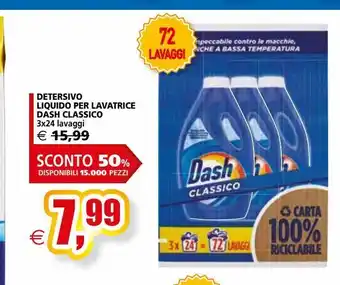 Il Gigante Detersivo liquido per lavatrice dash classico offerta