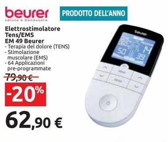 Elettrostimolatore tens/ems em 49 beurer