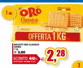 Il Gigante Biscotti oro classico saiwa offerta