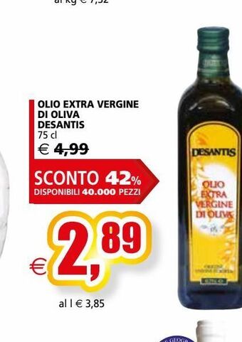 Il Gigante Olio extra vergine di oliva desantis offerta