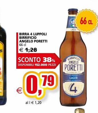 Il Gigante Birra 4 luppoli birrificio angelo poretti offerta