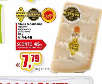 Il Gigante Grana padano dop riserva offerta