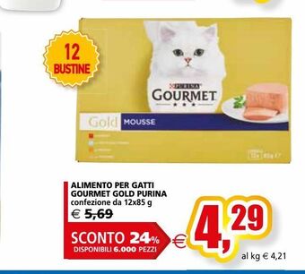 Il Gigante Alimento per gatti gourmet gold purina offerta