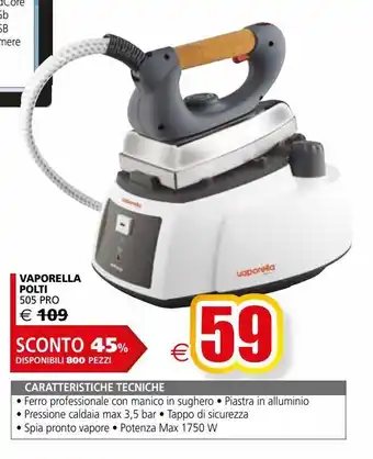 Il Gigante Vaporella polti offerta