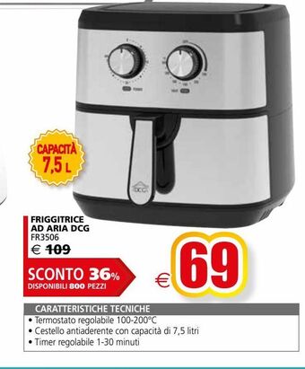 Il Gigante Friggitrice ad aria dcg offerta