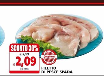 Filetto di pesce spada