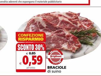 Il Gigante Braciole di suino offerta