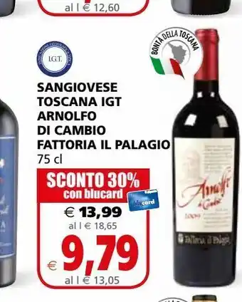 Il Gigante Vino sangiovanese toscana igt arnolfo di cambio fattoria il palagio offerta