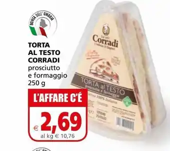 Torta al testo corradi