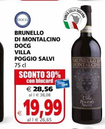Brunello di montalcino docg villa poggio salvi