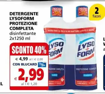 Il Gigante Detergente lysoform protezione completa offerta