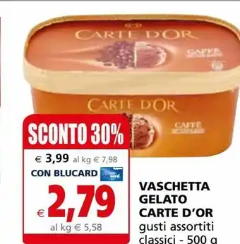Il Gigante Vaschetta di gelato carte d'or offerta