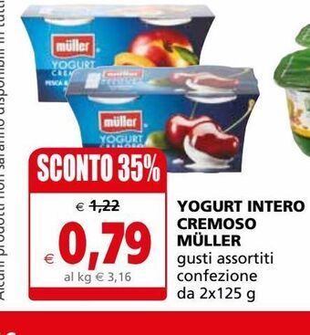 Yogurt intero cremoso muller