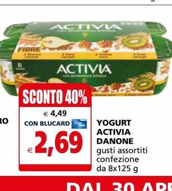 Il Gigante Yogurt activia danone offerta