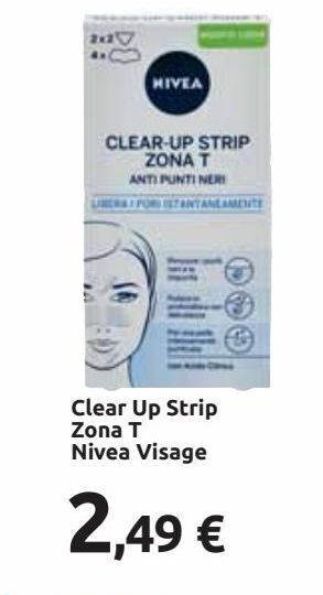 Carrefour Iper Clear up strip zona t nivea visage offerta