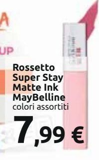 Carrefour Iper Rossetto super stay matte ink maybelline offerta