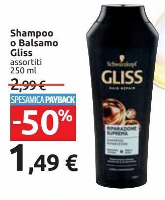 Shampoo o balsamo gliss