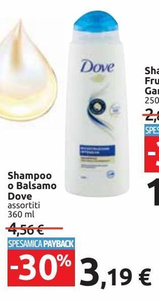 Carrefour Iper Shampoo o balsamo dove offerta