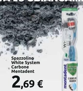 Spazzolino white system carbone mentadent
