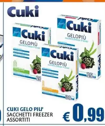 Cuki Gelo Piu Sacchetti Freezer Assortiti