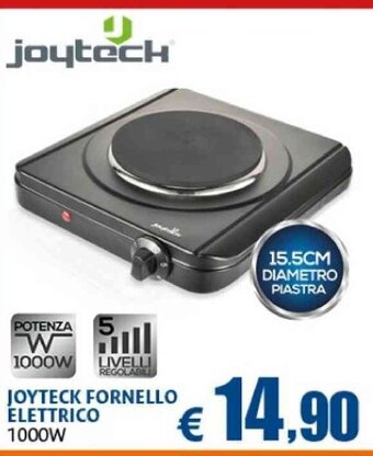 Casa & Co Joyteck Fornello Elettrico 1000W offerta