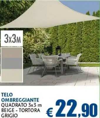 Telo Ombreggiante Quadrato 3 x3 m