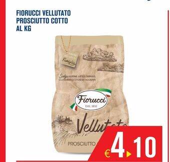 Adhoc Fiorucci vellutato prosciutto cotto al kg offerta
