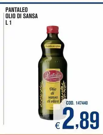 Adhoc Olio di sansa pantaleo l 1 offerta