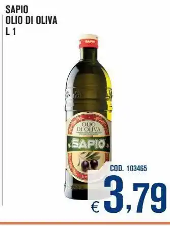 Adhoc Olio di oliva sapio l 1 offerta
