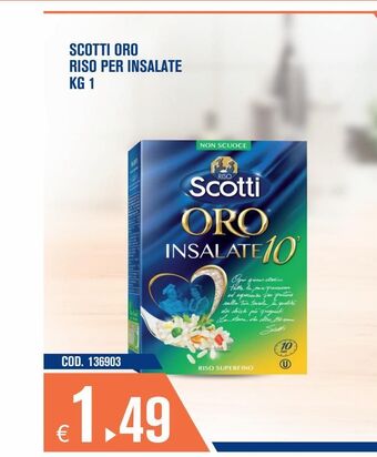 Adhoc Scotti oro riso per insalate 1 kg offerta