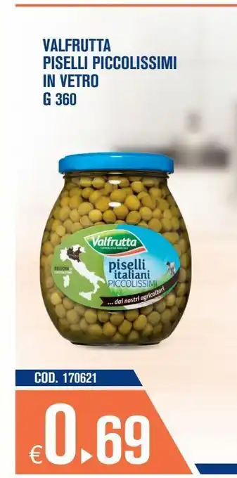 Adhoc Piselli piccolissimi in vetro valfrutta in vetro g 360 offerta