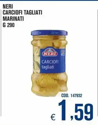 Carciofi tagliati marinati neri g 290