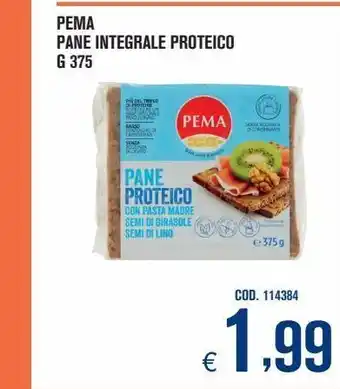 Pane integrale proteico pema g 375