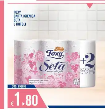 Adhoc Carta igienica foxy seta 6 rotoli offerta