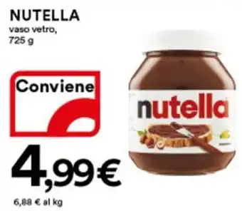 Ipercoop Nutella 725 g offerta