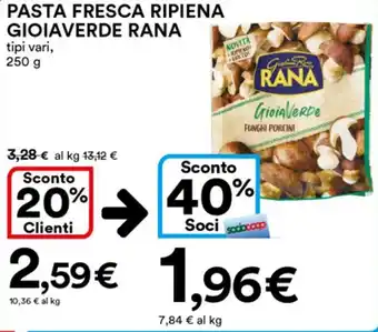 Ipercoop Rana Gioiaverde Pasta Fresca Ripiena 250 g offerta