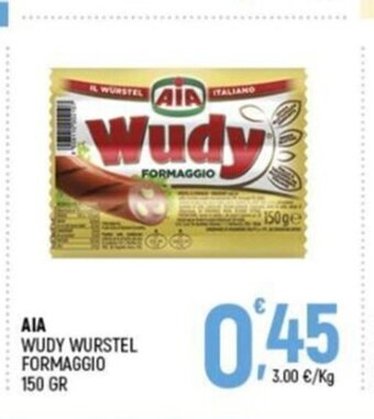 Ottimo Market AIA Wudy Wurstel Formaggio 150 gr offerta