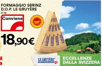 Ipercoop Le Gruyère Formaggio Sbrinz D.O.P. offerta