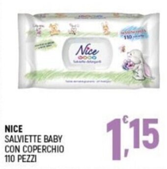 Nice Salviette Baby Con Coperchio 110 Pezzi