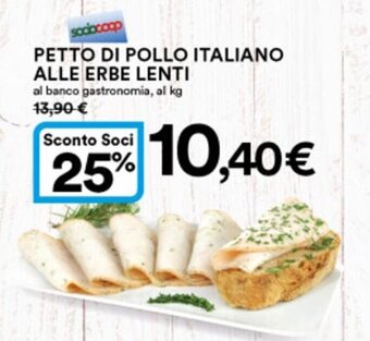 Ipercoop Lenti Petto di Pollo Italiano Alle Erbe offerta