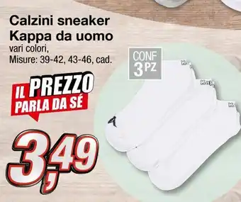 KiK Calzini sneaker kappa da uomo offerta