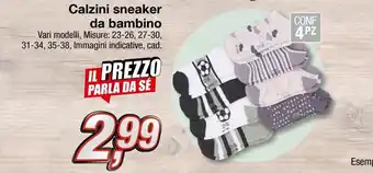 KiK Calzini sneaker da bambino offerta