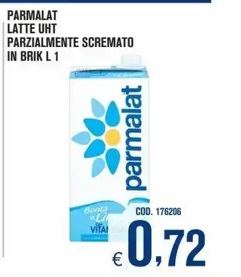 Adhoc Latte parzialmente scremato parmalat uht in brik l 1 offerta